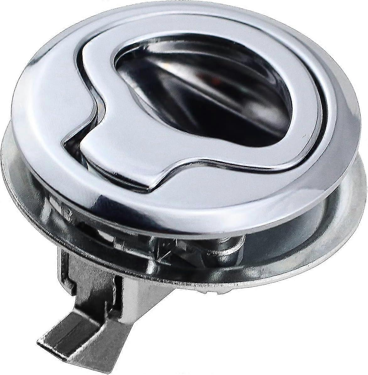 Edelstahl Flush Pull Hatch Latch Slam Latch, Boot Hatch Lockflush Pull Latch für RV Marine Boot RV 1,5 Zoll Silber