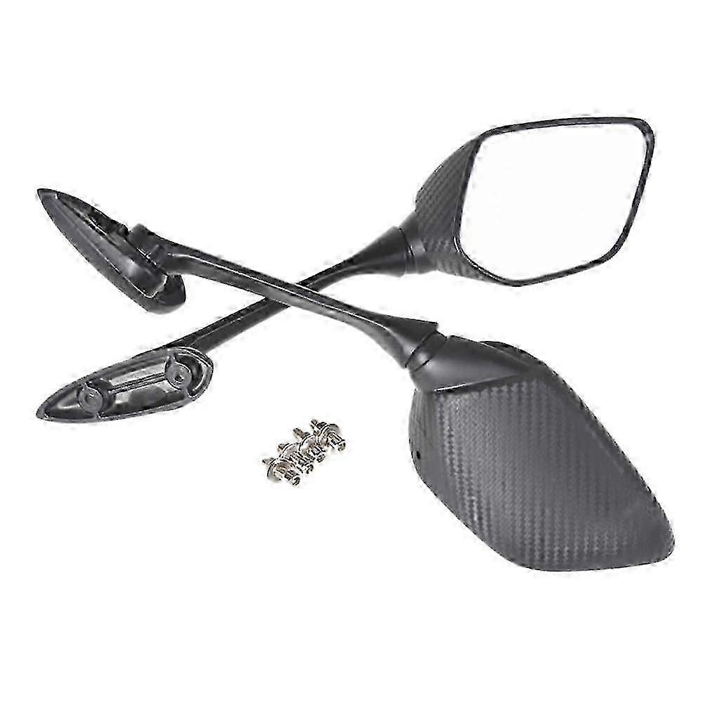 Motorcycle Handlebar Rear View Mirrors for YZF R3 R25 R15 NMAX 155 Xmax Carbon Fiber