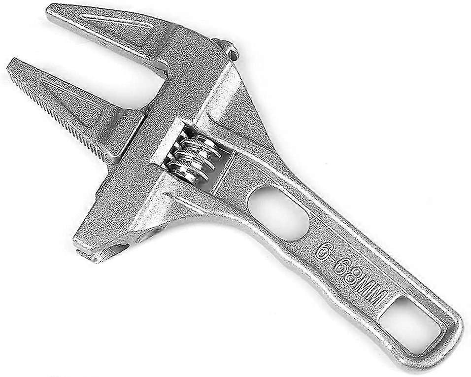 Large Opening Adjustable Wrench, Short Adjustable Wrench, Adjustable Adjustable Wrench, Mini Adjustable Wrench, Multi-function, 6-68mm, Silver, For Ki