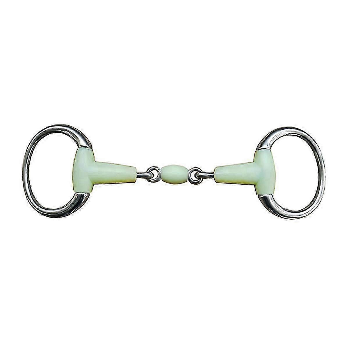 Horse Snaffle Bit, Stainless Steel Loose Ring Horse Mouth Bit, Loose Link Horse Mouth Bit for Horse Training and Riding