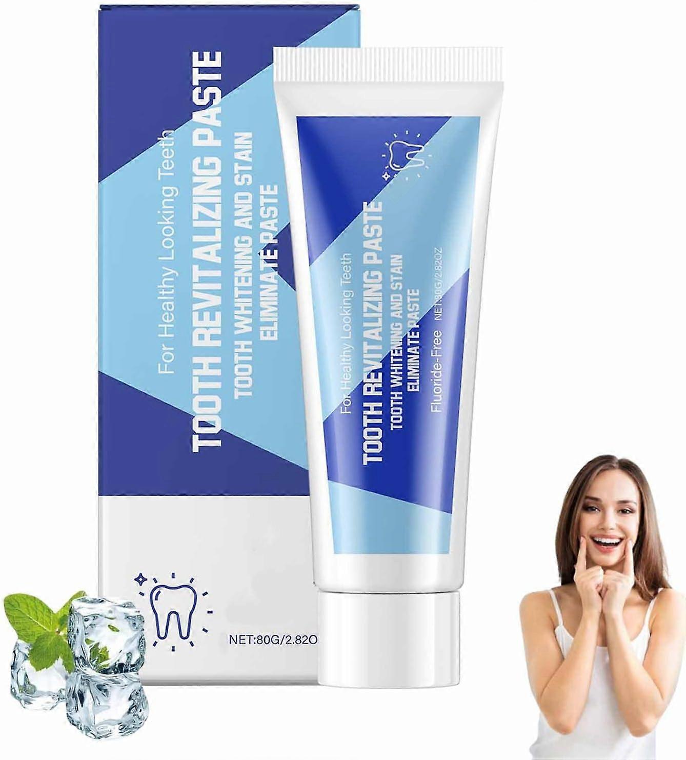 Natural Whitening Toothpaste, Probiotic Intensive Whitening Toothpaste, Deep Cleaning and Fresh Breath, No Fluoride