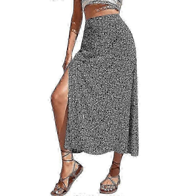 Yaz Avrupa ve Amerikan Kadın Split A- Şekilli Kalça Etek