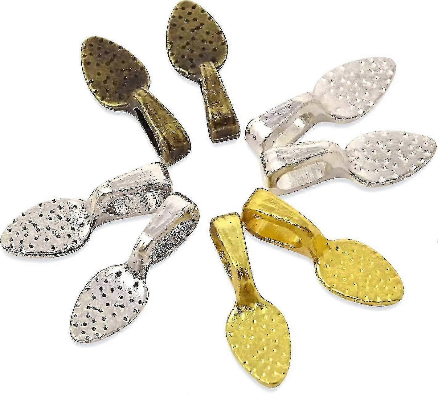 200pcs Antique Silver Spoon DIY Jewelry Earring Components