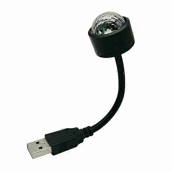 Projection Lamp USB Interface Ornamental RGB Car Interior Atmosphere Light for Party
