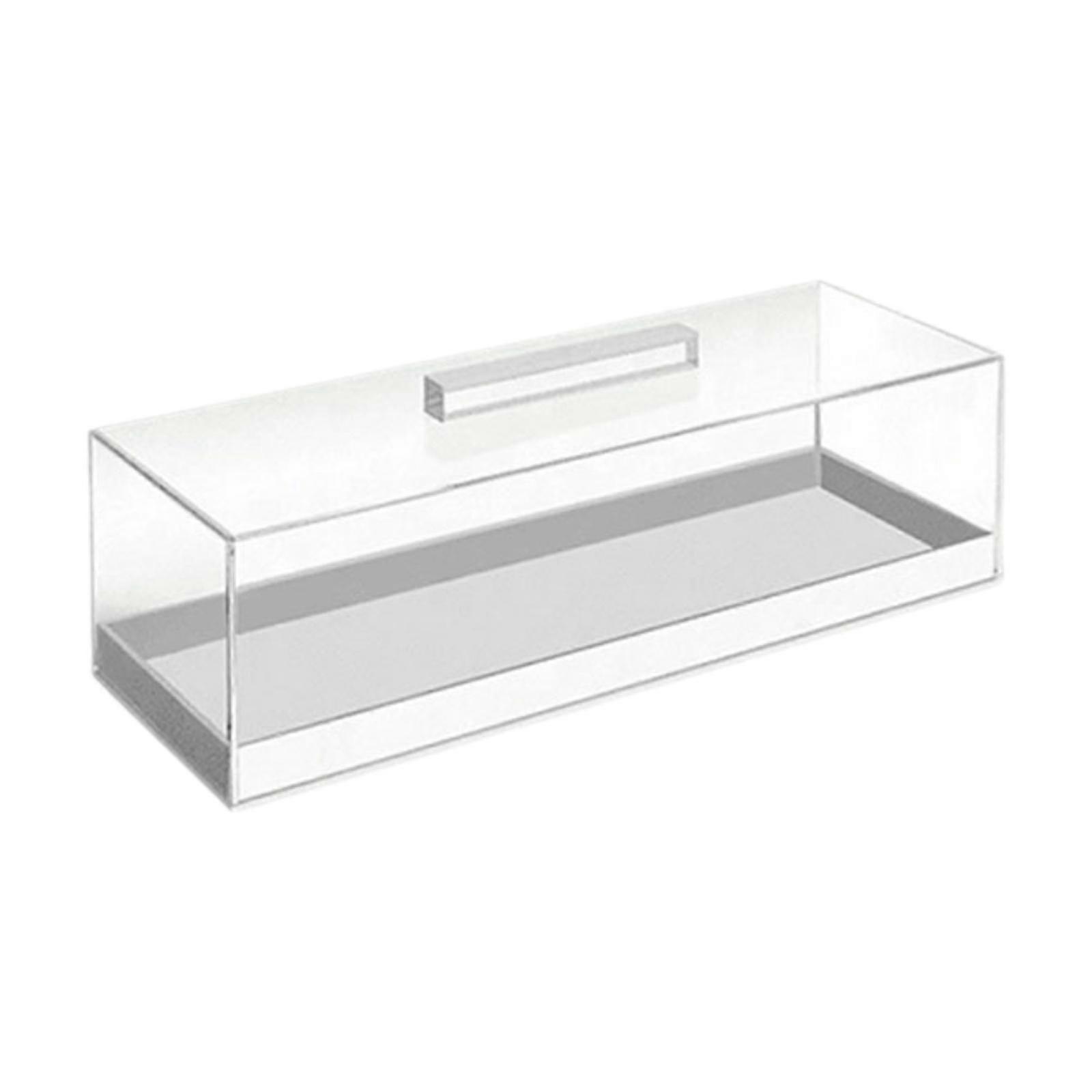 Acrylic Storage Box,Rectangular Serving Box with Lid, Cupcake Candy Holder,