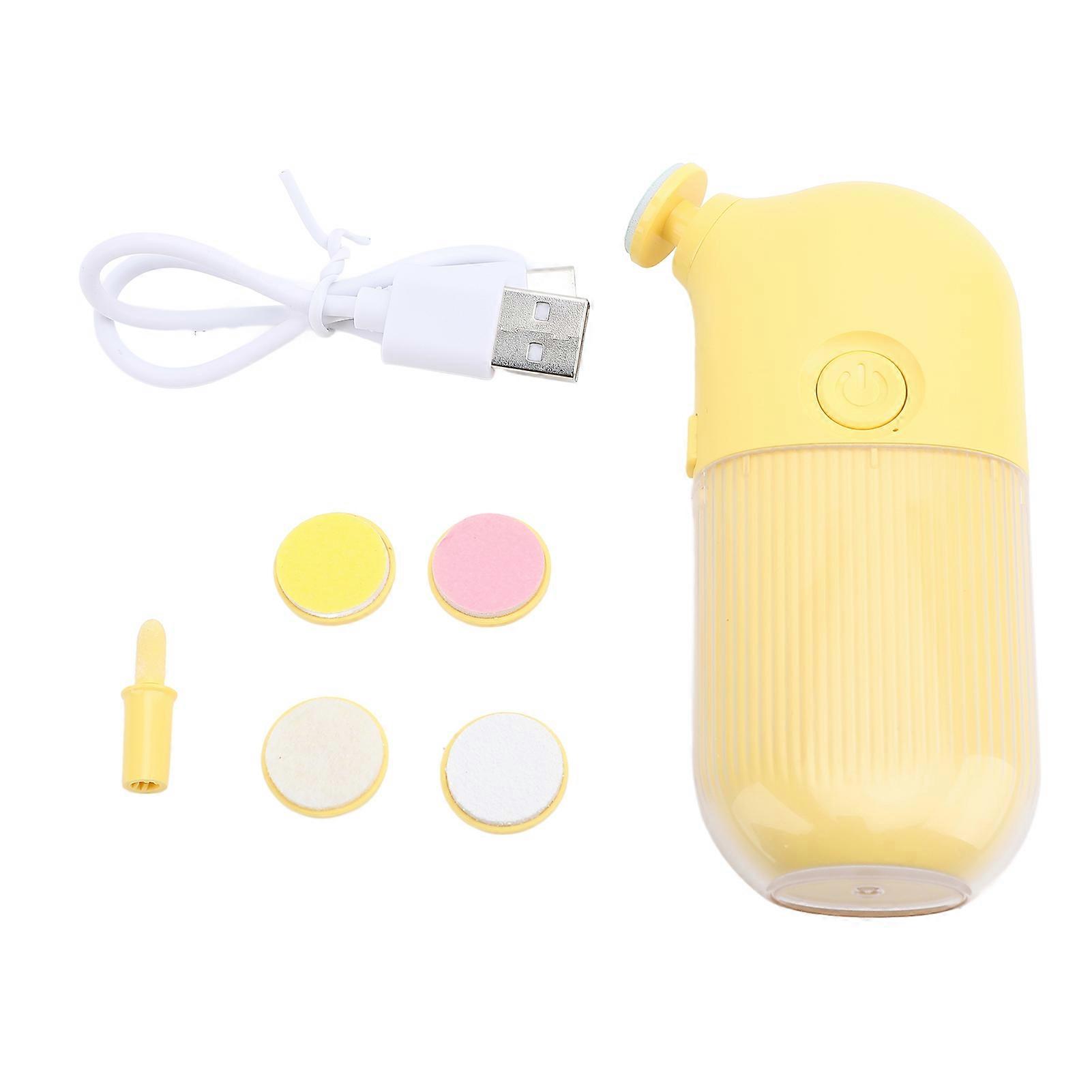 6 in 1 Baby Nail Trimmer Grooming Kit with Extra 6 Replacement Tools USB Rechargeable Electric Baby Nail Clipper for Newborn Toddler