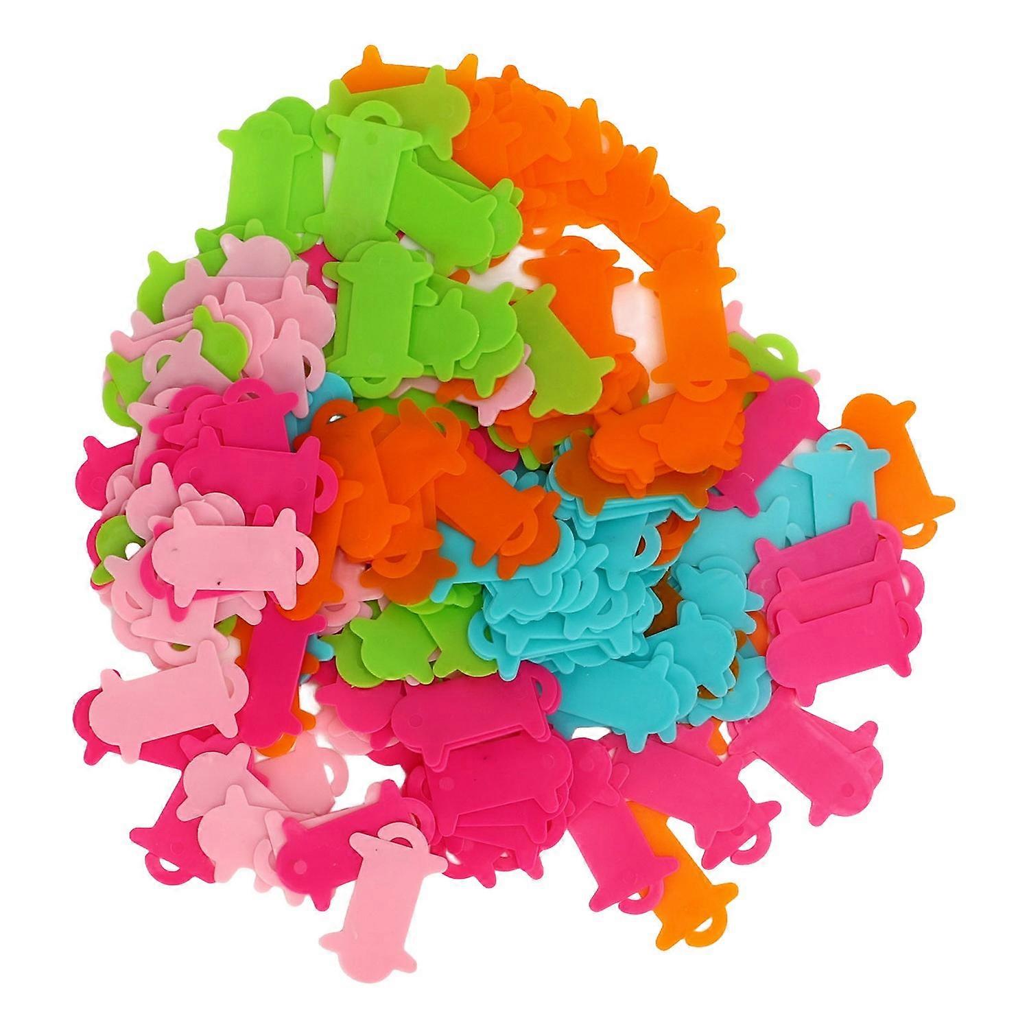 200Pcs Embroidery Floss Bobbins Sturdy Waterproof Plastic Easy Storage Plastic Floss Bobbins for Sew