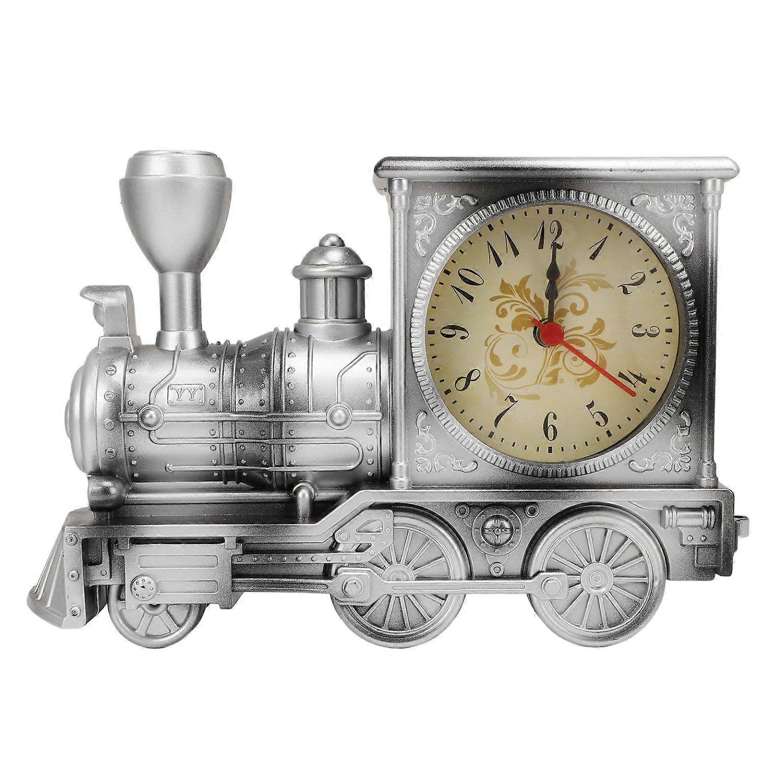 Vintage Train Alarm Clock - Electronic Train Model Tabletop Clock