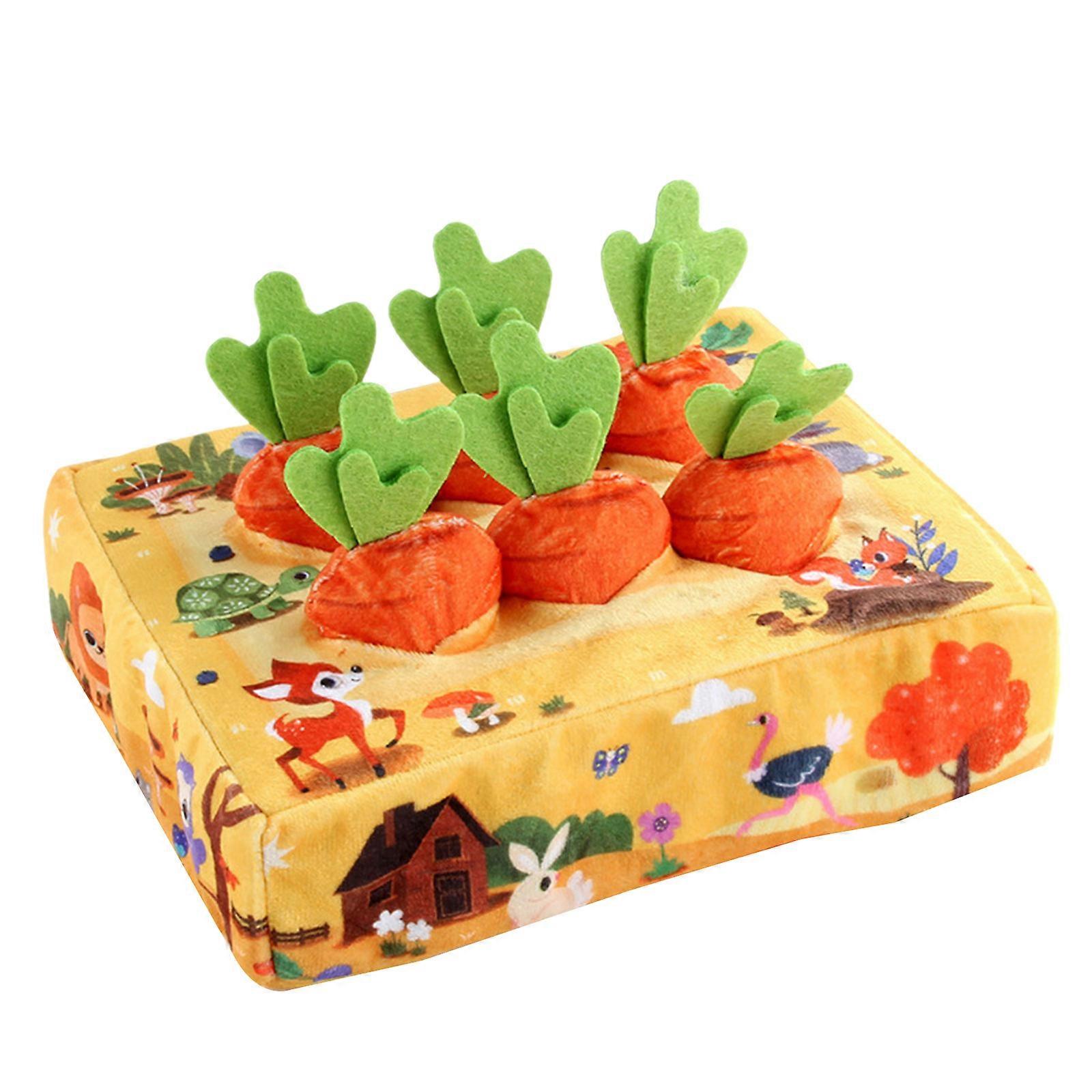 Orchards Toy Plush Educational Toy for 1 Year-Old Boys and Girl Sorting & Counting Game Carrots Harvest Gifts