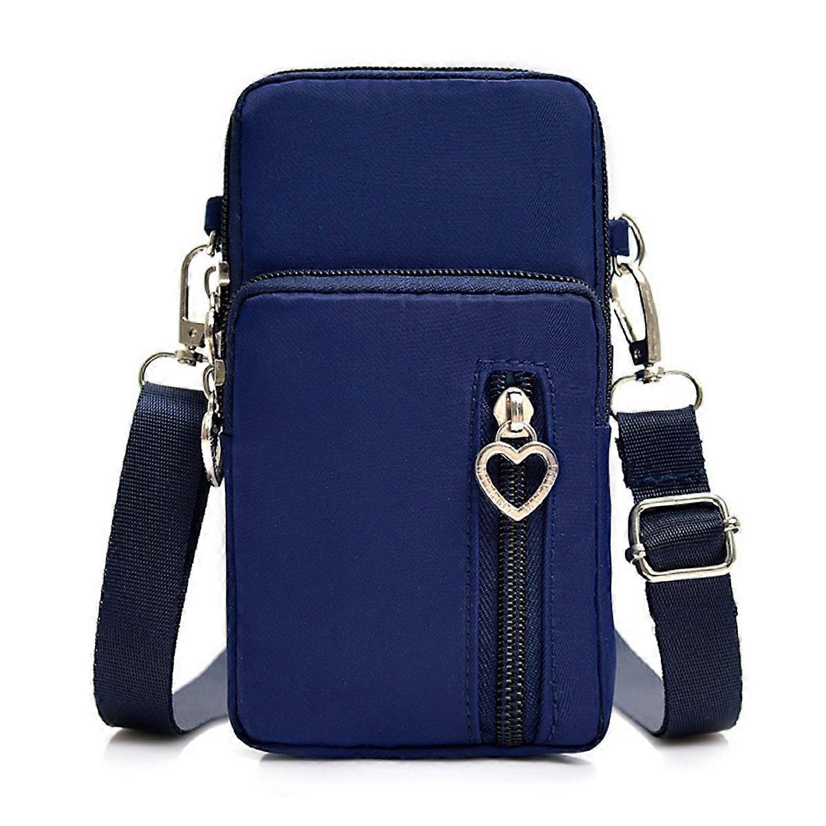Shoulder bag - large solid dark blue