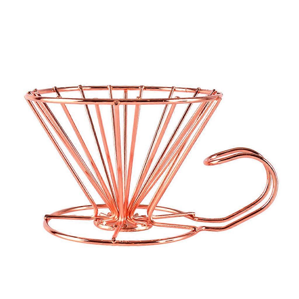 Coffee Filter Cone Reusable Paperless Metal Made for Machines&Brewers Give Silky Taste BPA Free