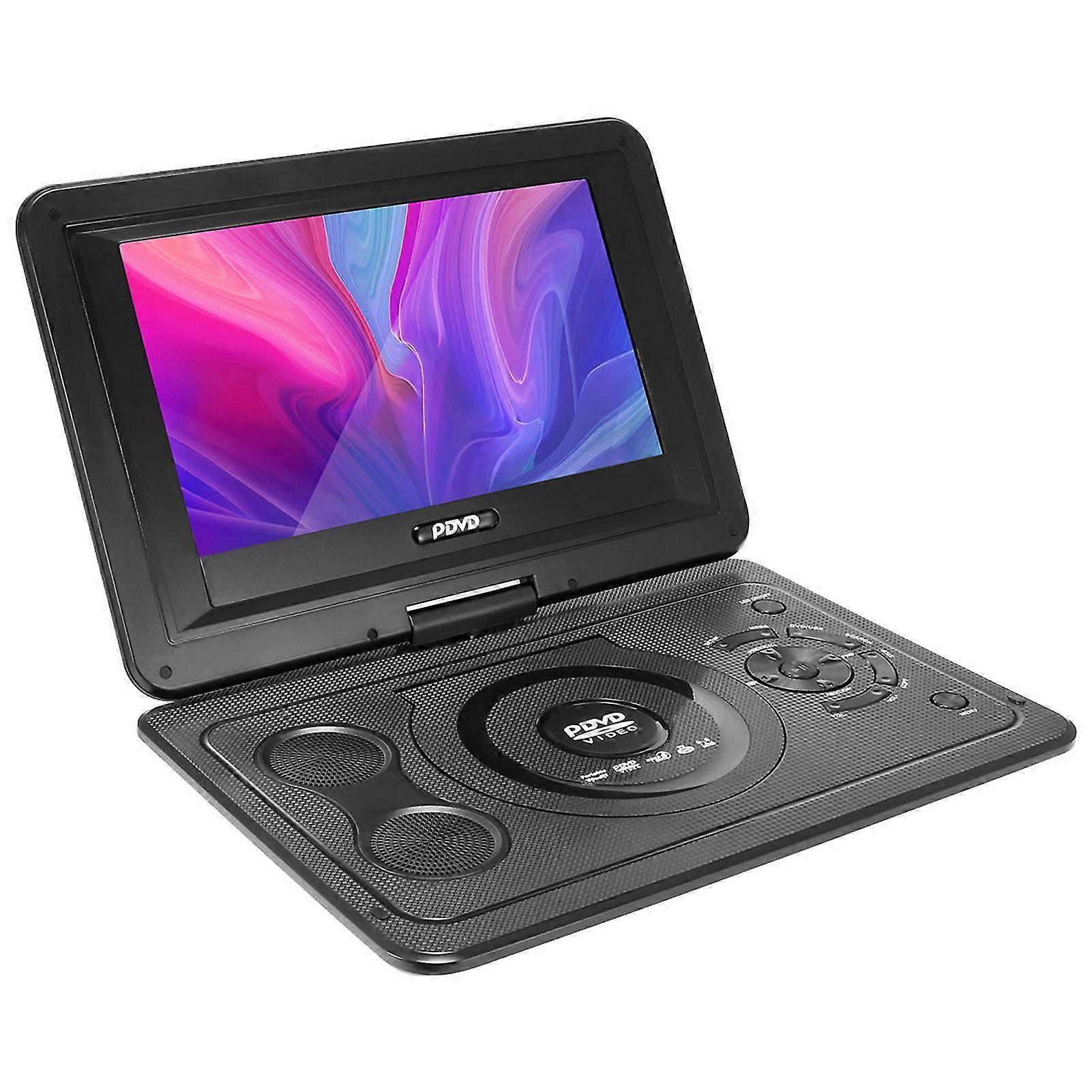 13,9 tums bärbar DVD-spelare Regionfri USB-port 270 graders rotation vridbar skärm EVD-spelare för hemmet