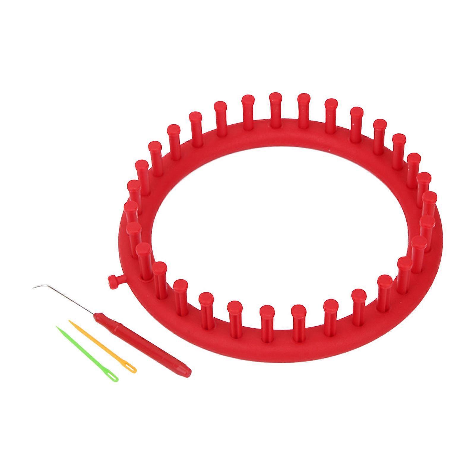 Round Knitting Looms Sets Kit Tool With Hook Needle And Pompom Maker Knitting Sewing Tools Accessory Color Random