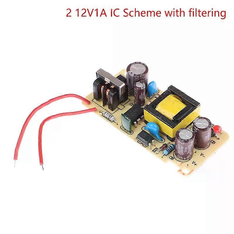 AC-DC 12V 1A Switching Power Supply Module Bare Circuit AC 100-240V to Board Regulator for Repair