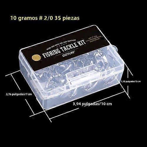 Goture Fishing Hooks 3.5g 5g 7g 10g 14g Lead Fishhook for Trout Salmon Fishing Hooks with Lure Box