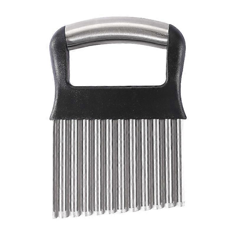 Upgrade Your Kitchen With A 1pc Crinkle Cutter - Wavy Chopper Knife For Fruits, Vegetables, Salad, Carrots, Potatoes & Fries