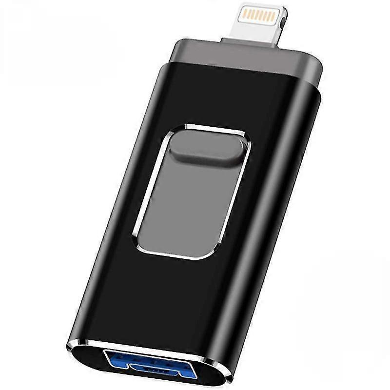 Black 64gb-otg Mobile Phone Usb Flash Drive Is Suitable For Apple Android Mobile Phone Computer Dual-use Four-in-one Adapter Usb Flash Drive