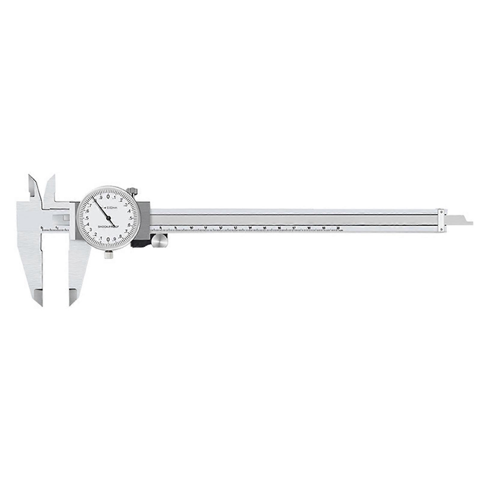 Vernier Caliper With Meter Dial Calipers Metal-Gauge Micrometer Ruler Metal Caliper Stainless-Gauge Depth Measuring Tool 200mm