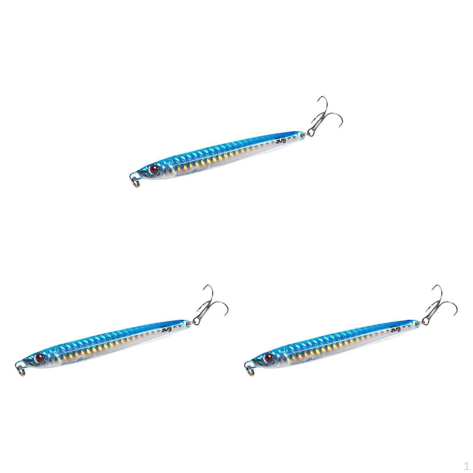 3 Pieces Fishing Lures Swimbaits with Hook 3D Lifelike Jigs Tackle Baits for Trout