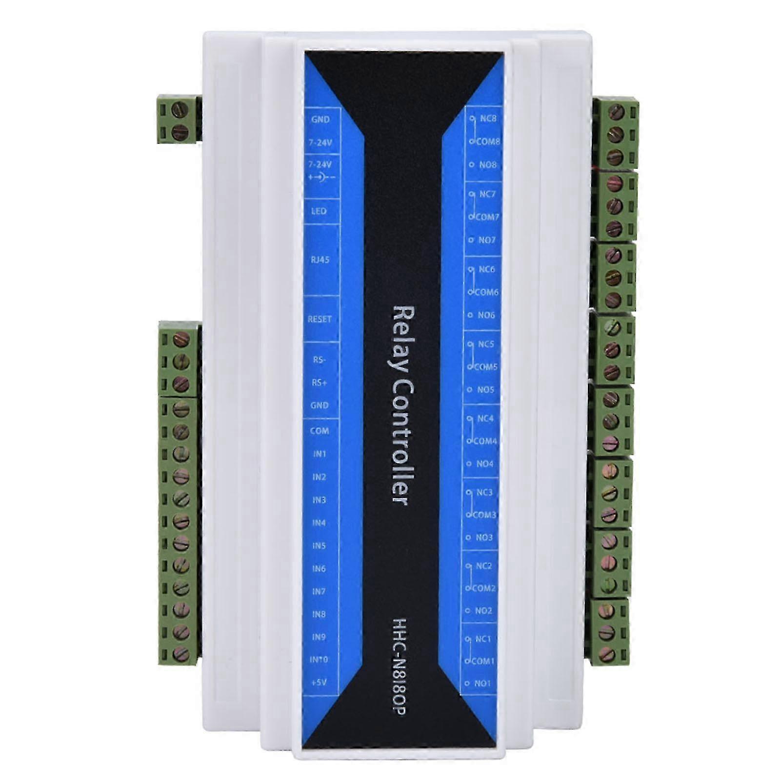 8 Channel Network Relay Module Remote Control Relay Device Ethernet to RS485