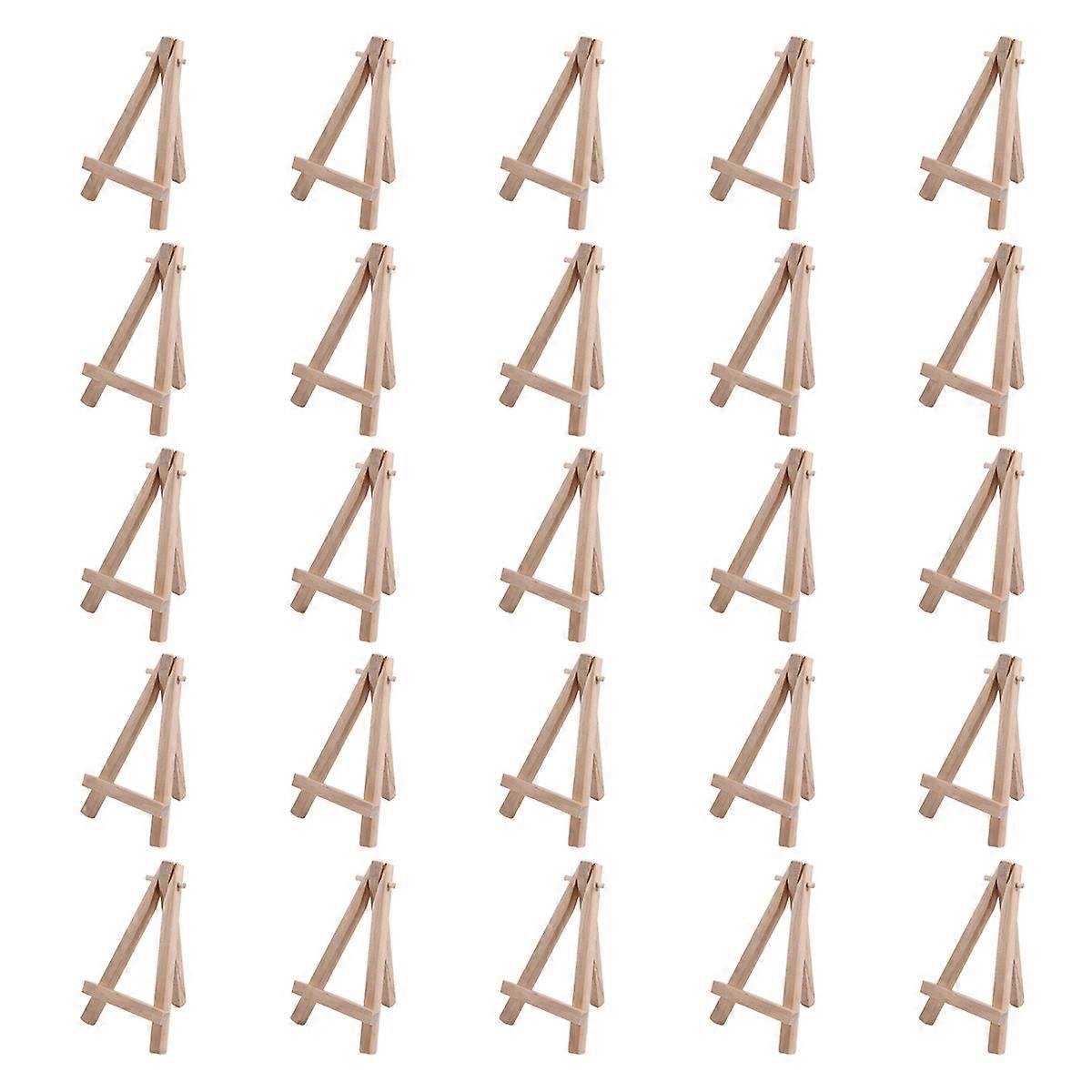 25 Pieces of Mini 5 Inch Wooden Easel. Business Cards, Display Photos
