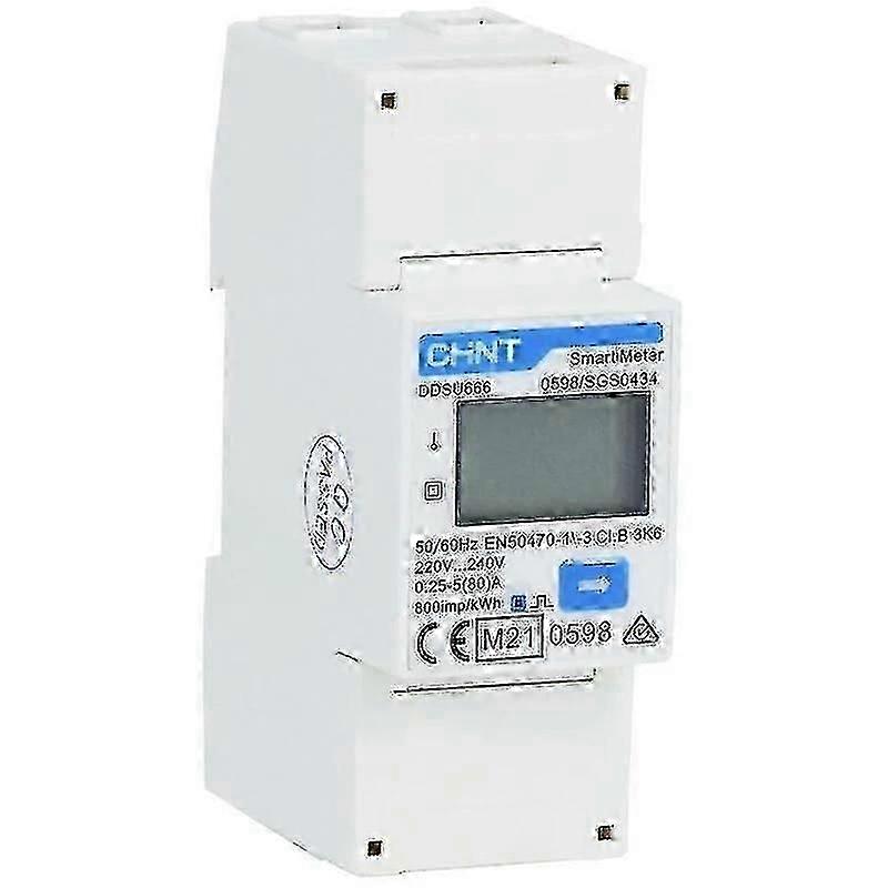 Chint G Ddsu666 220/230V 5(80)A Rs485 2P Mid Compteur Dnergie Monophas Numrique Conformit Mid : Oui 1 Pièce(s) Jkw