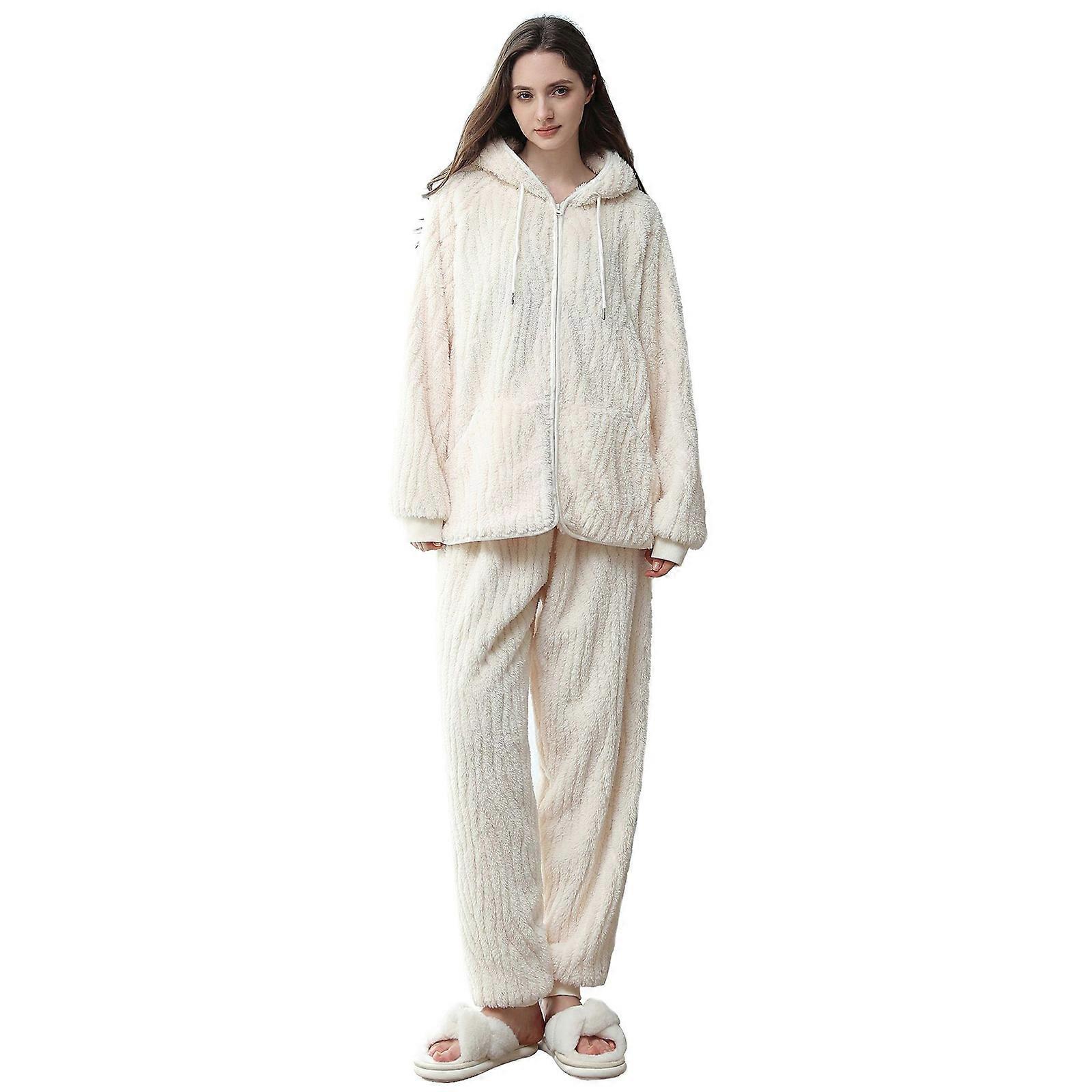 Women's Flannel Pajama Set for Cold Nights and Casual Lounging