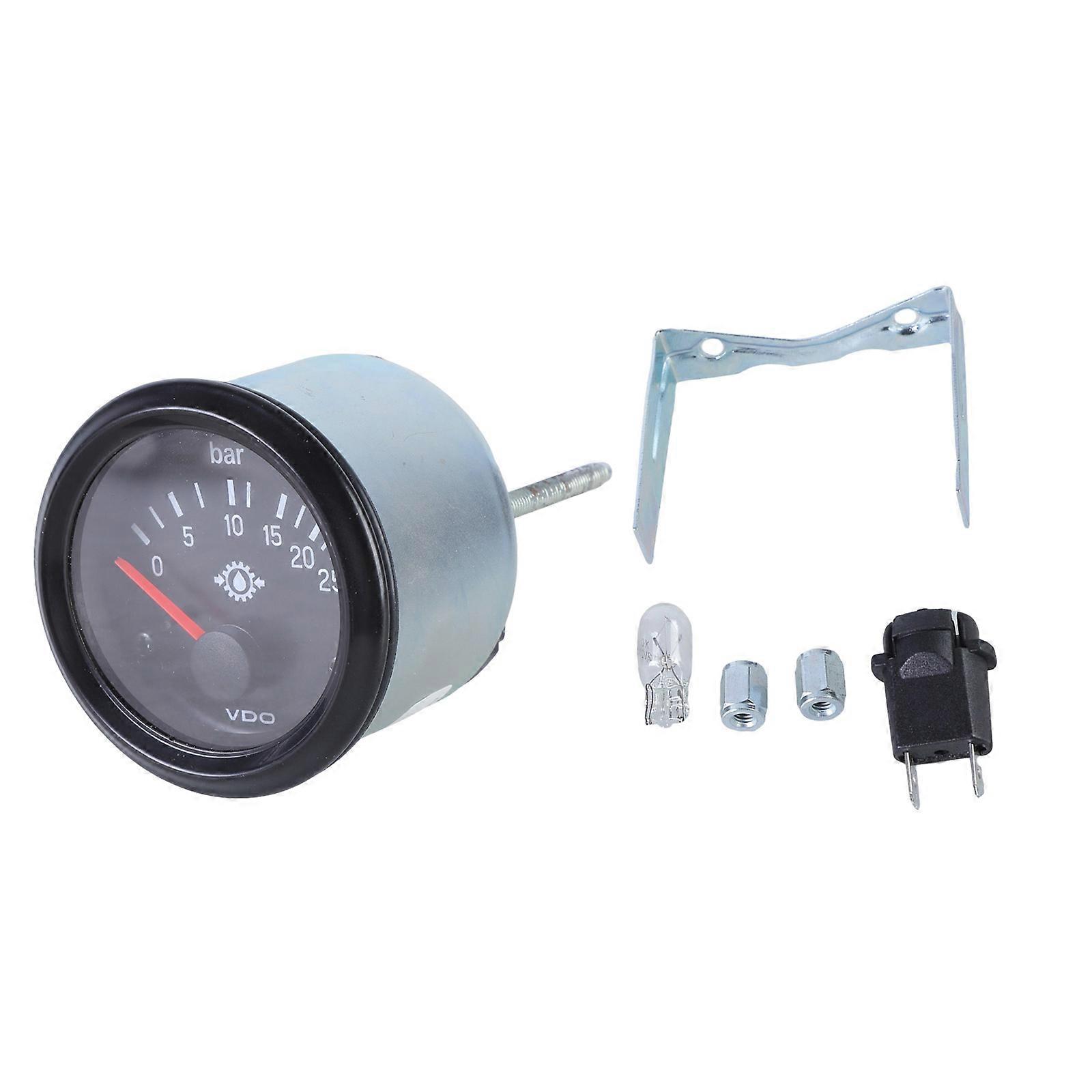 Accurate Fuels Generator Oil Pressure Measurement Gauge 0 to 25 Bar Easy To Read Suitable for Maintenance Technicians