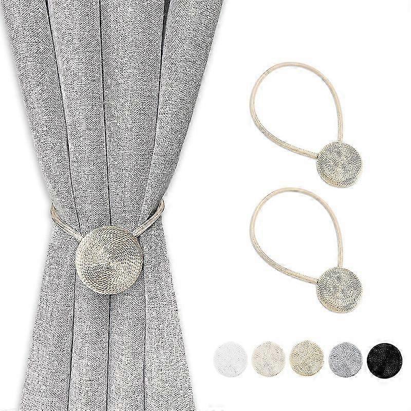 Magnetic Curtain Tiebacks for Drapes, Heavy Duty Holders, Adjustable Size, Stylish Home Decor, Easy Installation