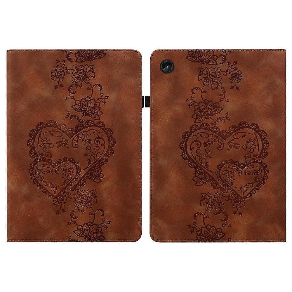 Love Hearts Embossed Leather Tablet Case