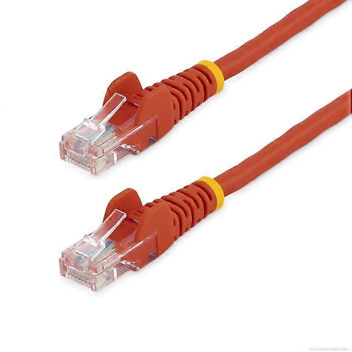 Cat5e UTP network cable without hook - STARTECH - 50 cm Red - PoE compatible