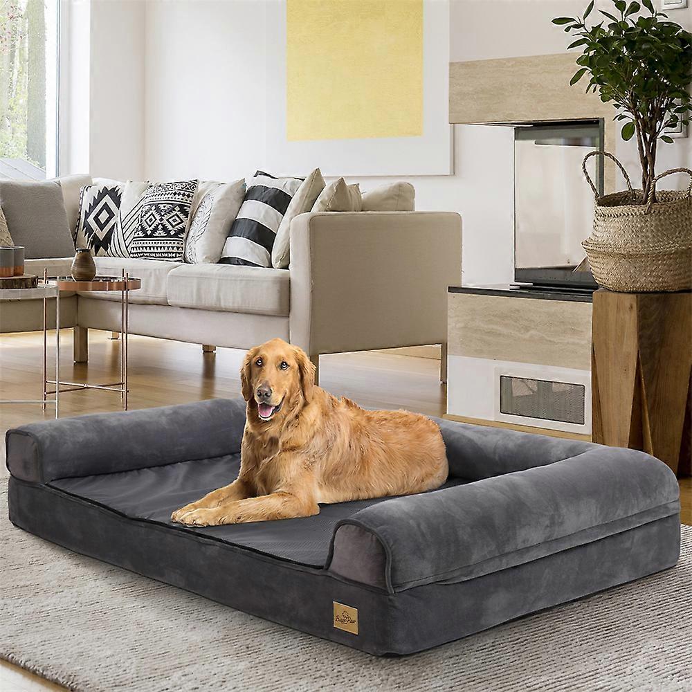 XXL XL 大型骨科狗床巨大的沙发床，带可拆卸盖垫摇篮防水