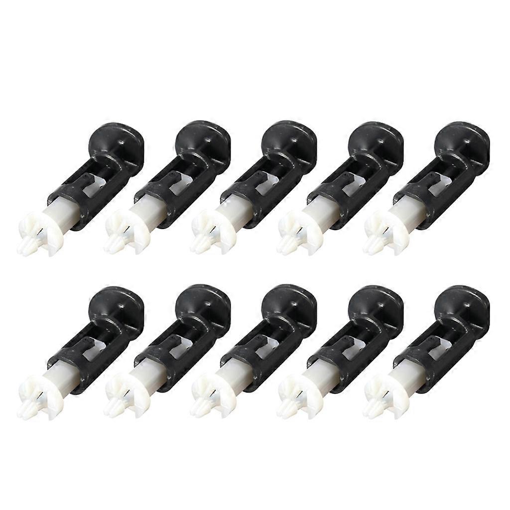 10P CPU Heatsink Mount Pin Plastic Cooling Fan Fastener Mounting Clip Socket Black
