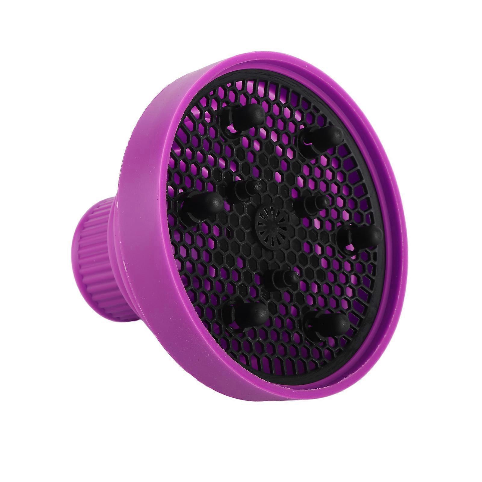 Silicone Collapsible Hair Dryer Diffuser Travel Portable Folding Blow Dryer Diffuser Attachment Purple 