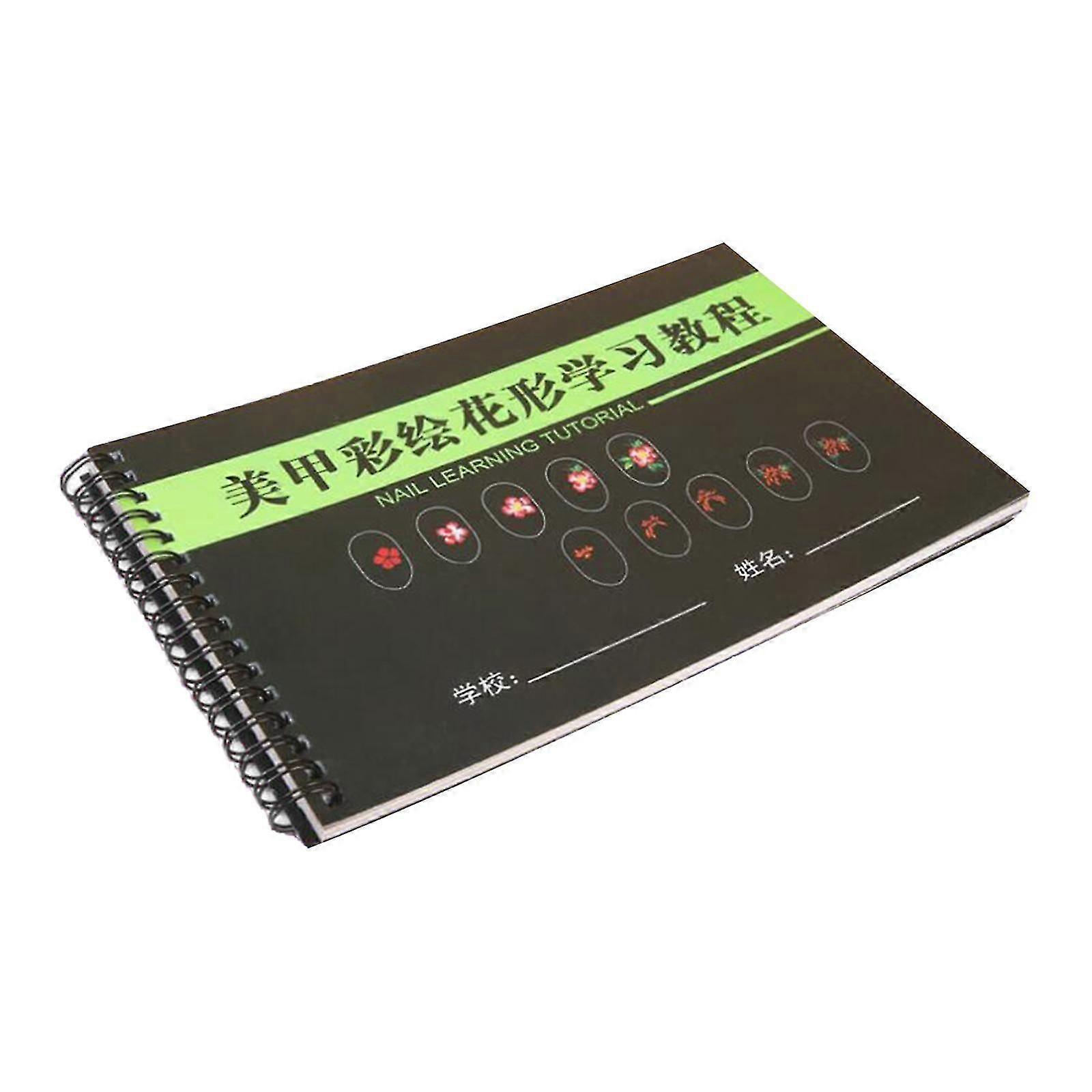 Nail Art Practice Template Learning Paper Book for Beginner Line Drawing