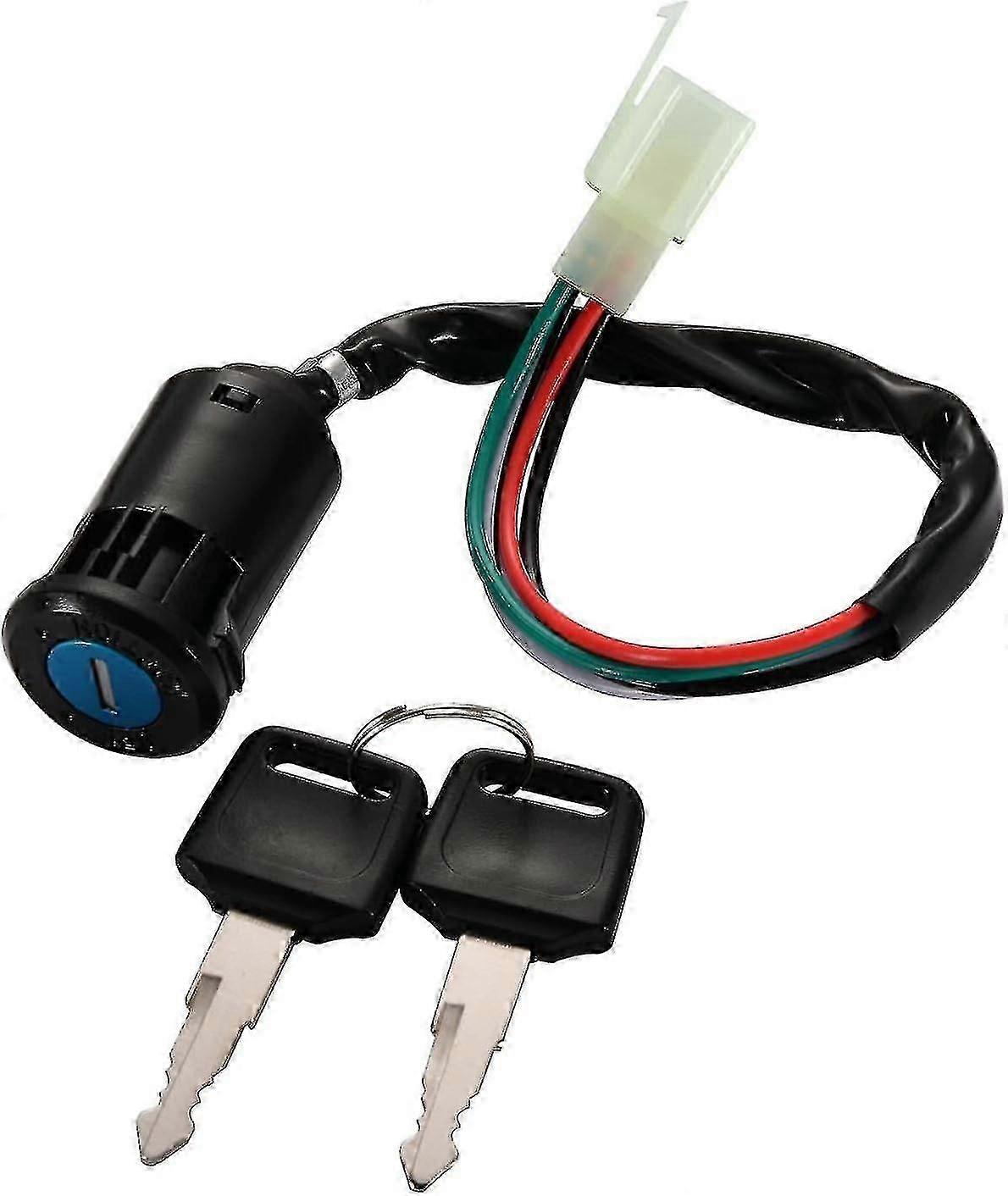 4-nastainen virta-avainkytkimen vaihto kiinalaiselle 50cc 70cc 90cc 110cc 125cc skootteri mönkijä lika taskupyörä go kart-in varastossa