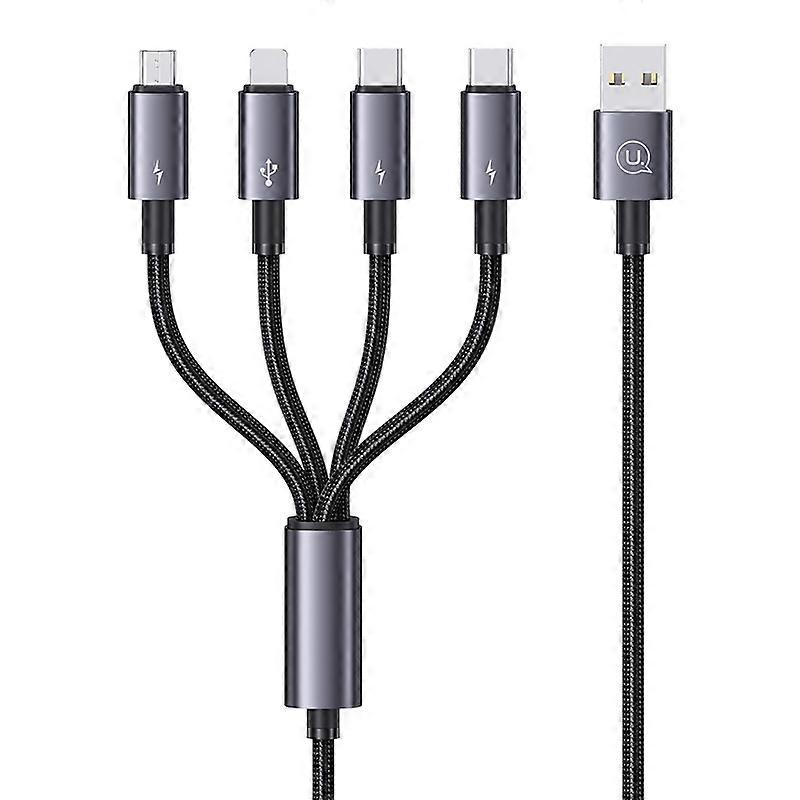 USAMS SJ739 1.2m 4 in 1 Type-C Fast Charging Cable