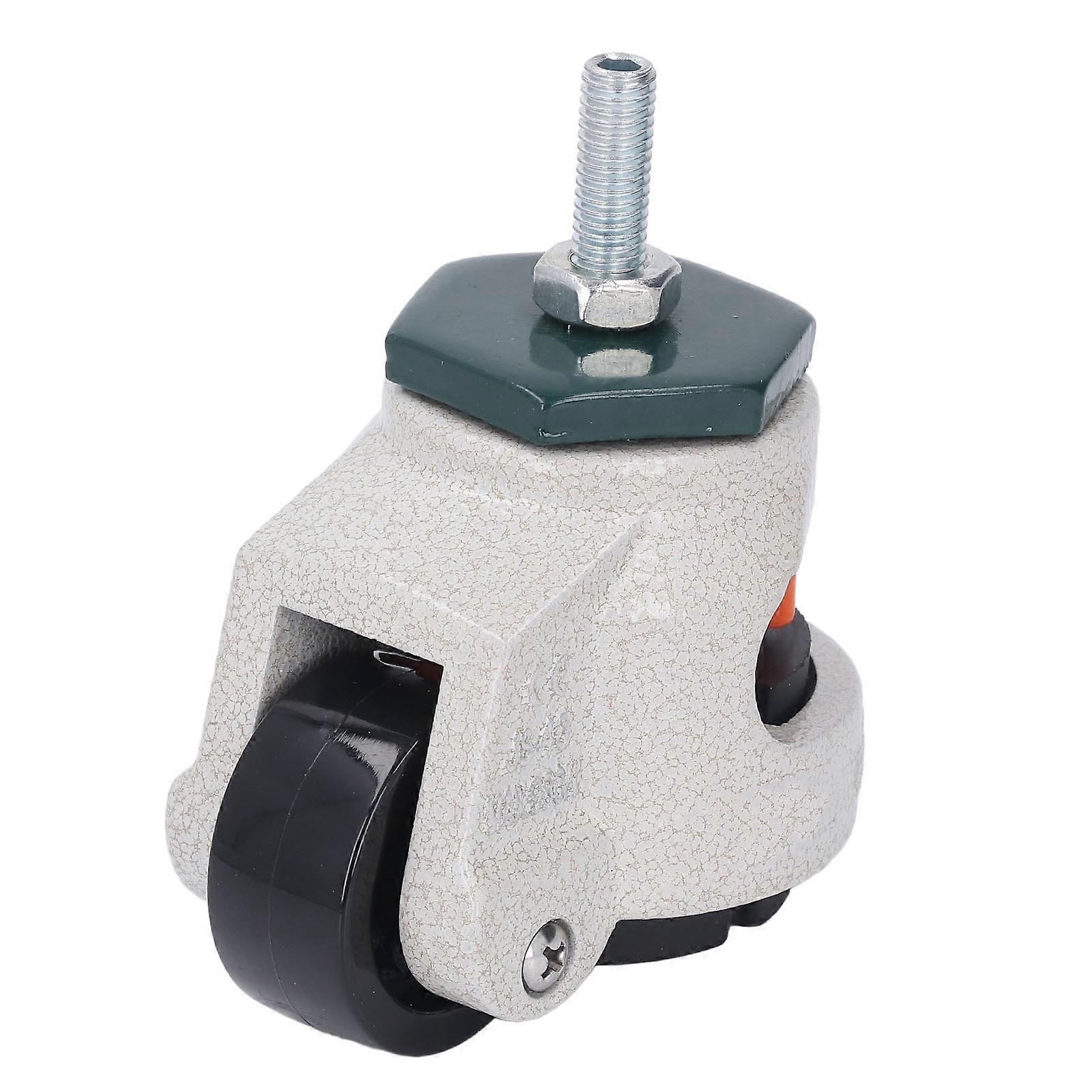 Caster 40mm Outer Diameter M8 Thread Rod Rubber Base Adjustable Height Leveling Machine Stem Caste