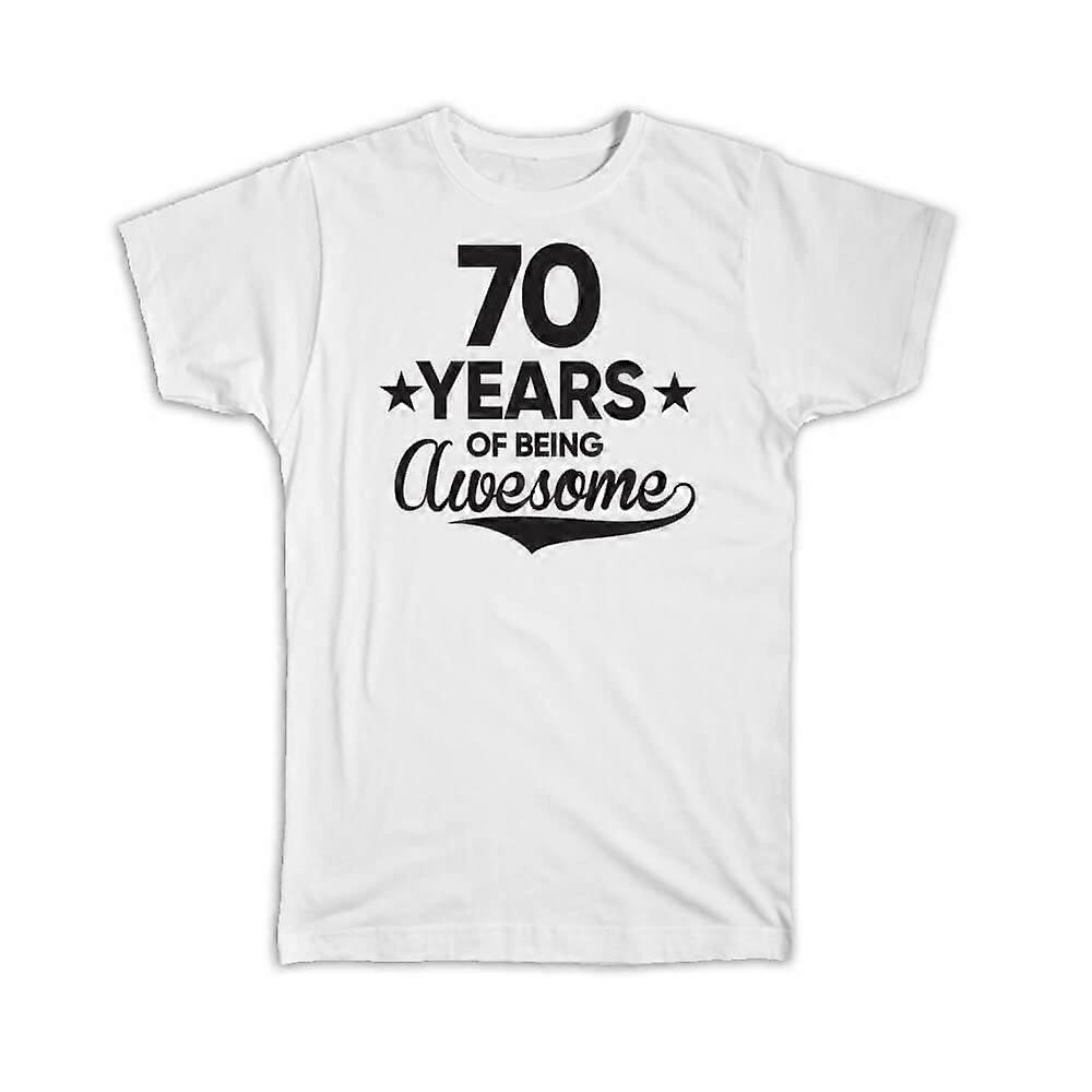 Gift T-Shirt: 70 Years of Being Awesome 70th