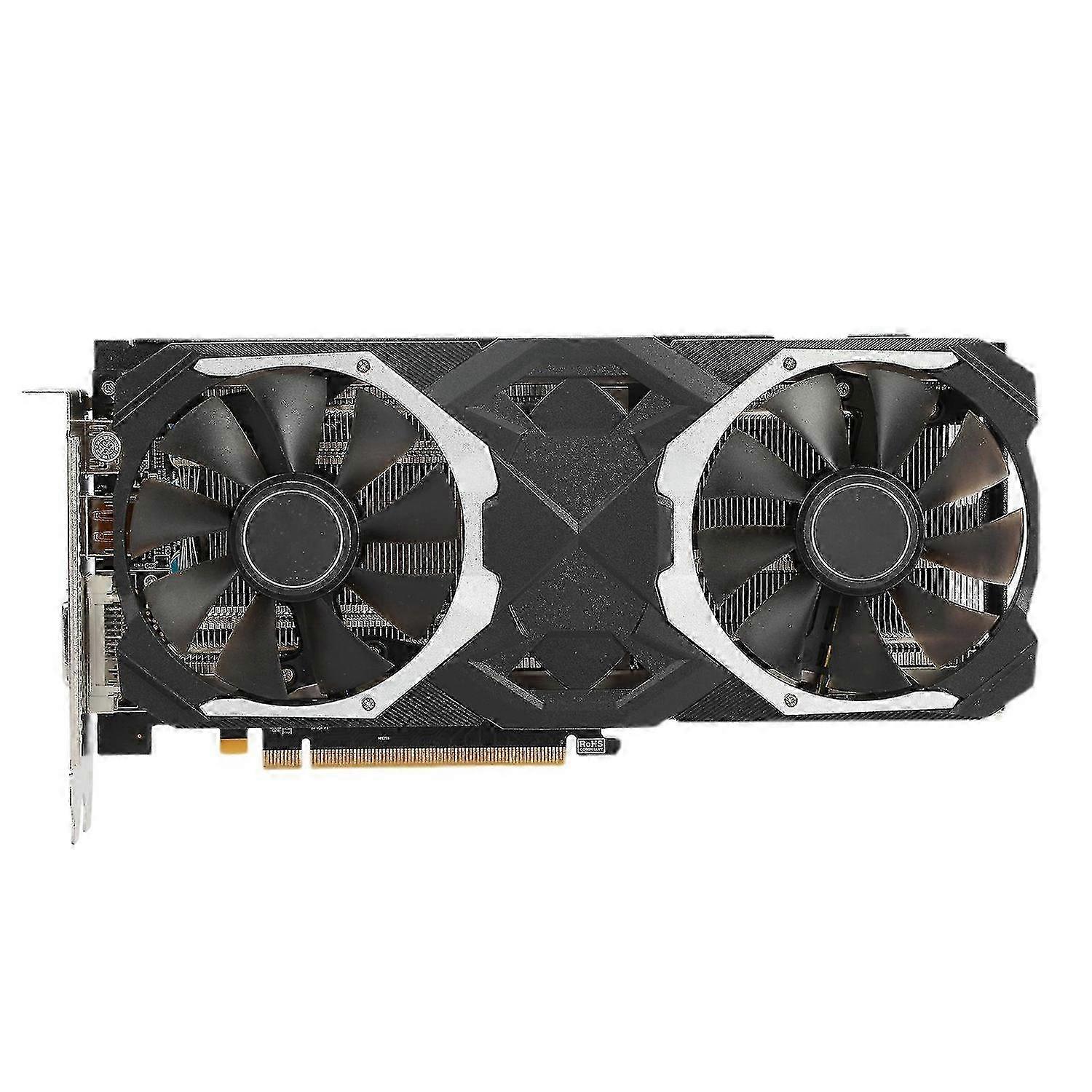 بطاقة رسومات RX580 مروحة تبريد مزدوجة عالية الكفاءة تبديد الحرارة المحمولة PC بطاقة فيديو الألعاب