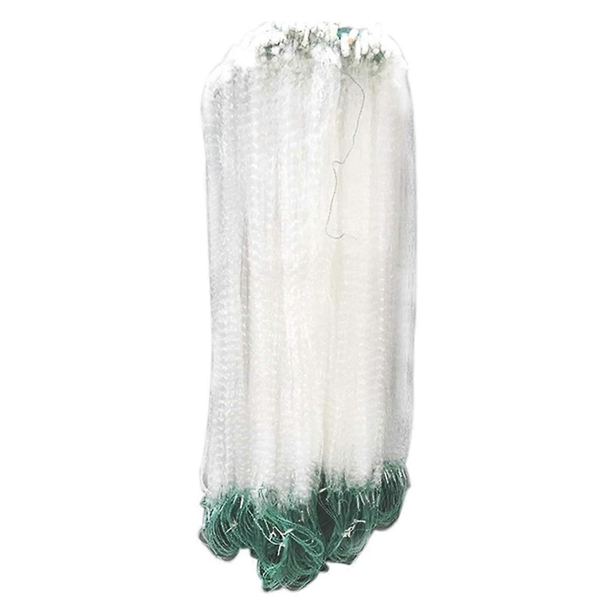 Fishing 40M Fishing Net, Single Laye Nylon Durable Practical Fish Line Folding Fishnet Fishing Mesh,Shrimp Net Cage, Materials (40m)