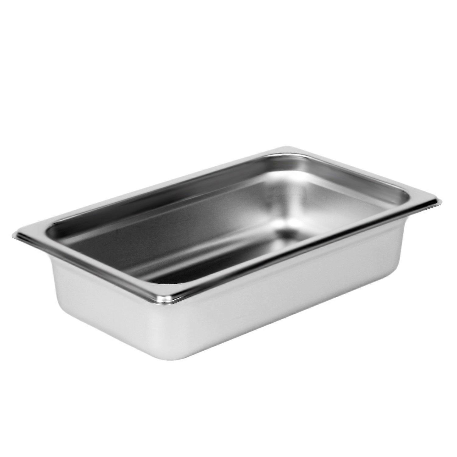 Steam Table Pan Set, 1/4 Size, 21/2' Deep, AntiJam, 22 Gauge, 18/8 Stainless Steel, NSF, Dishwasher Safe, (Set of 12)