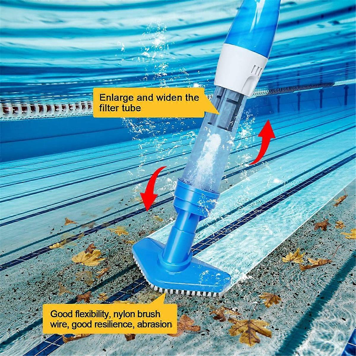 3in1 Cordless Rechargeable Pool Vacuum,Handheld Pool Cleaner Ideal for Spas,Hot Tubs and Small Pools