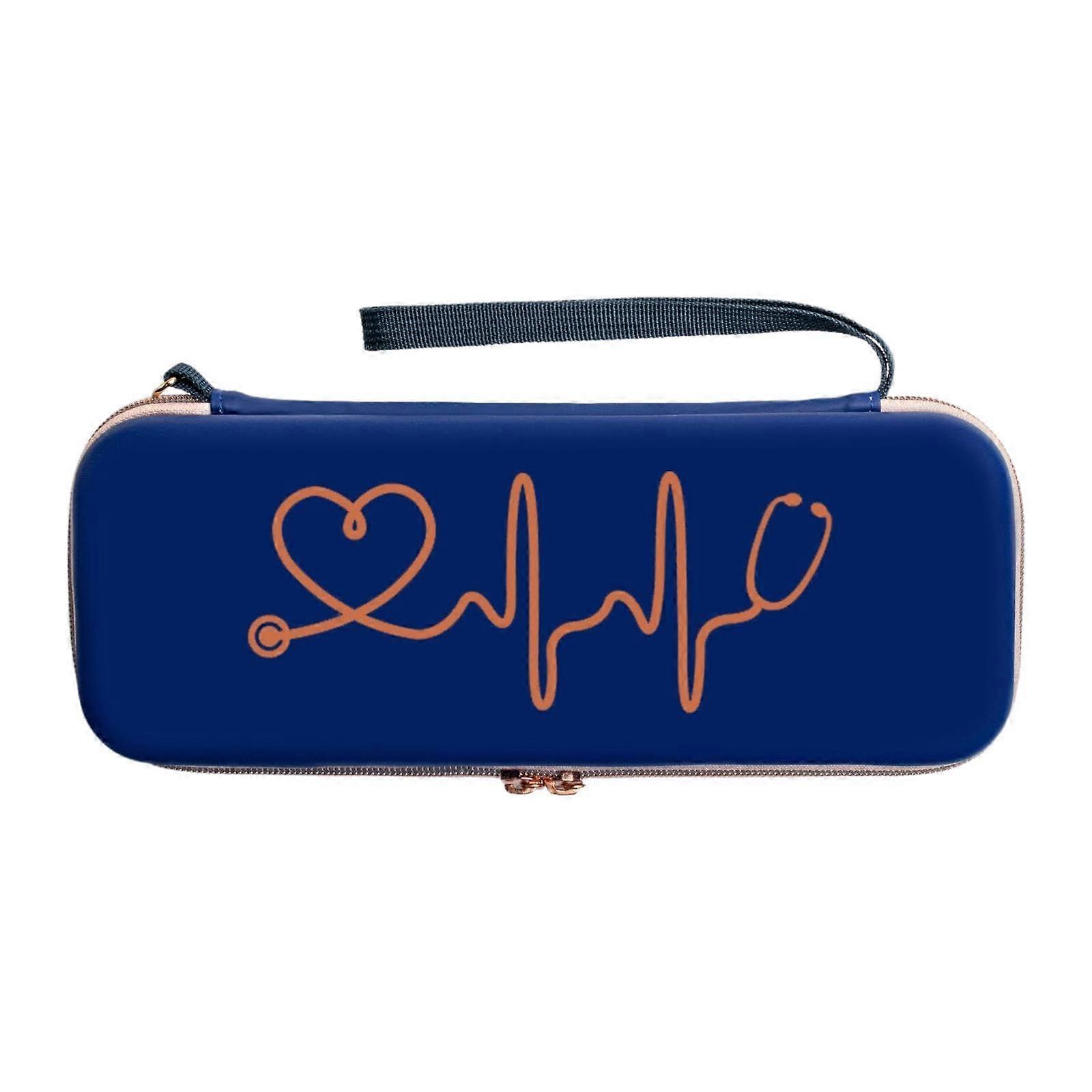 Stethoscope Carrying Case Stethoscope Holder Nurse Accessories Wear Resistant Professional Travel Storage Bag, Blue