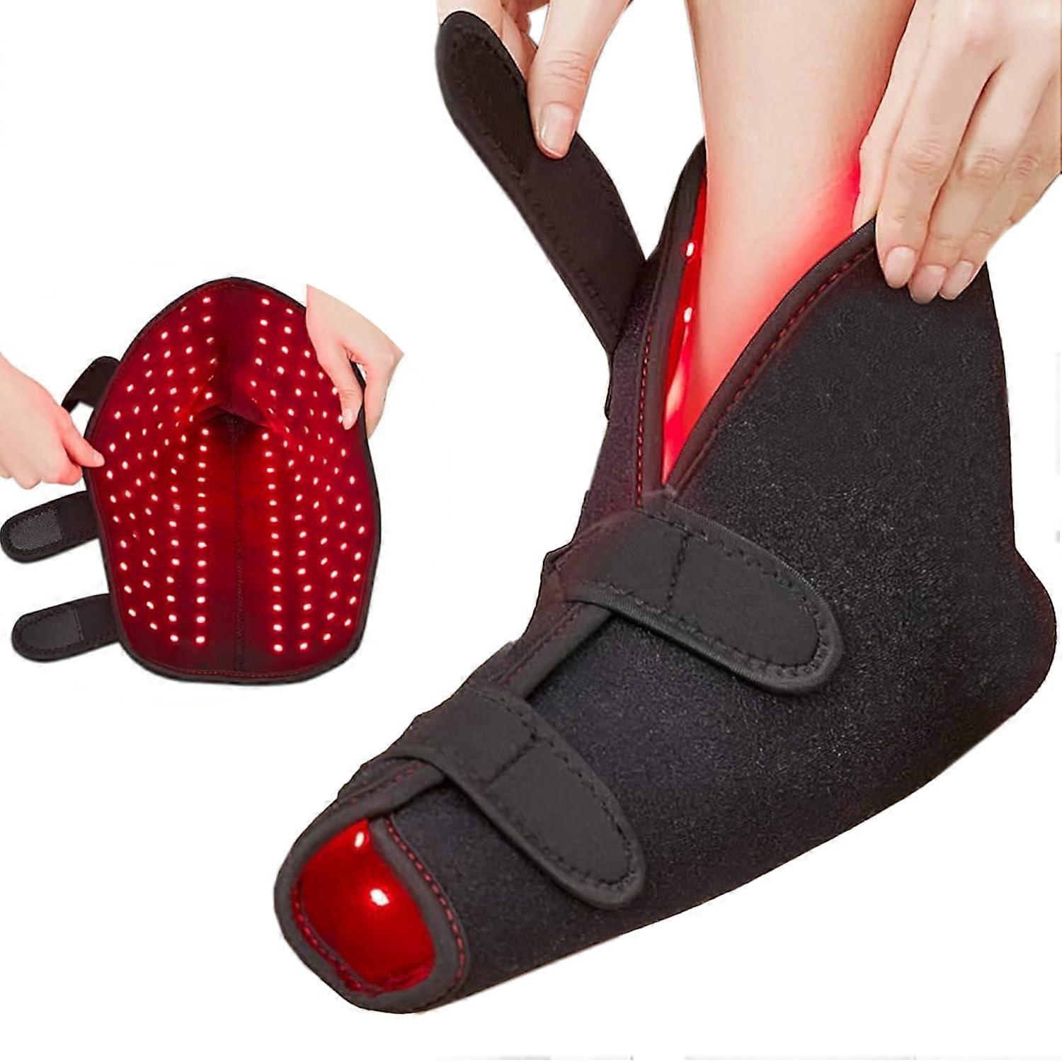 Infrared Light Feet Therapy Red Near Infrared Foot Wrap Cordless LED Shoe Heating Boots For Ankle And Heel Joint