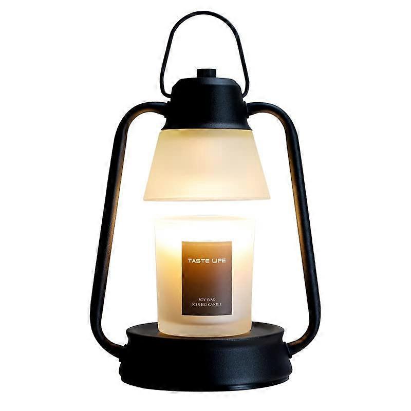 Table Lamp For Desk, Aromatherapy Melt Wax Lamp, Hot Melt Lamp, Scented Melt Candle, Retro Desk LED Lamp, Black A