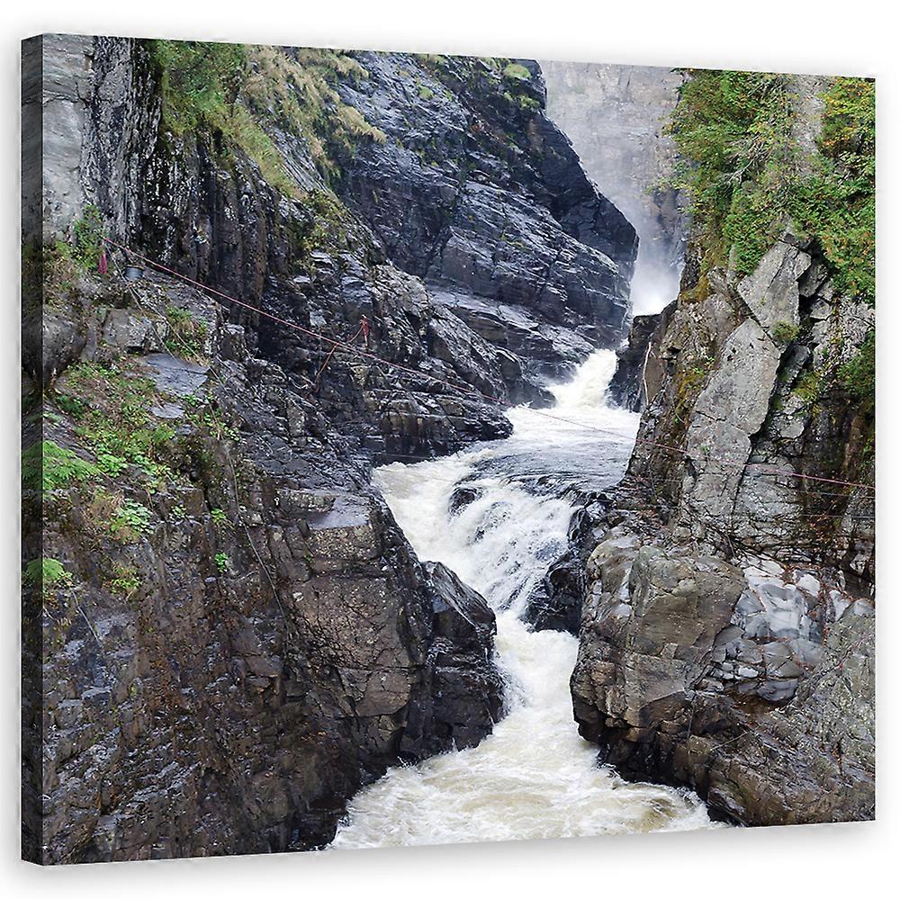 Tisk na plátno, Krajiny - Šedá - 30x30