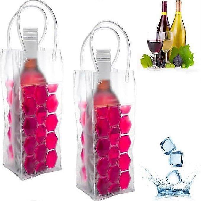 Eis Weintasche, Weinkühler, Weinkühler Kühlschrank, Weinkühlschrank, Weinflaschenkühler Kühler für Rot Weiß Champagner oder Schaumwein (2 Stück)