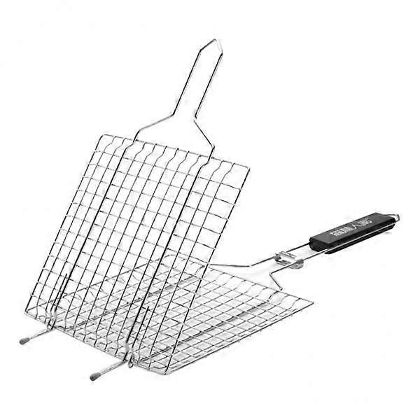 3x Portatile In Acciaio Inox Grill Basket Grill Net che cuoce Pesce / Carne