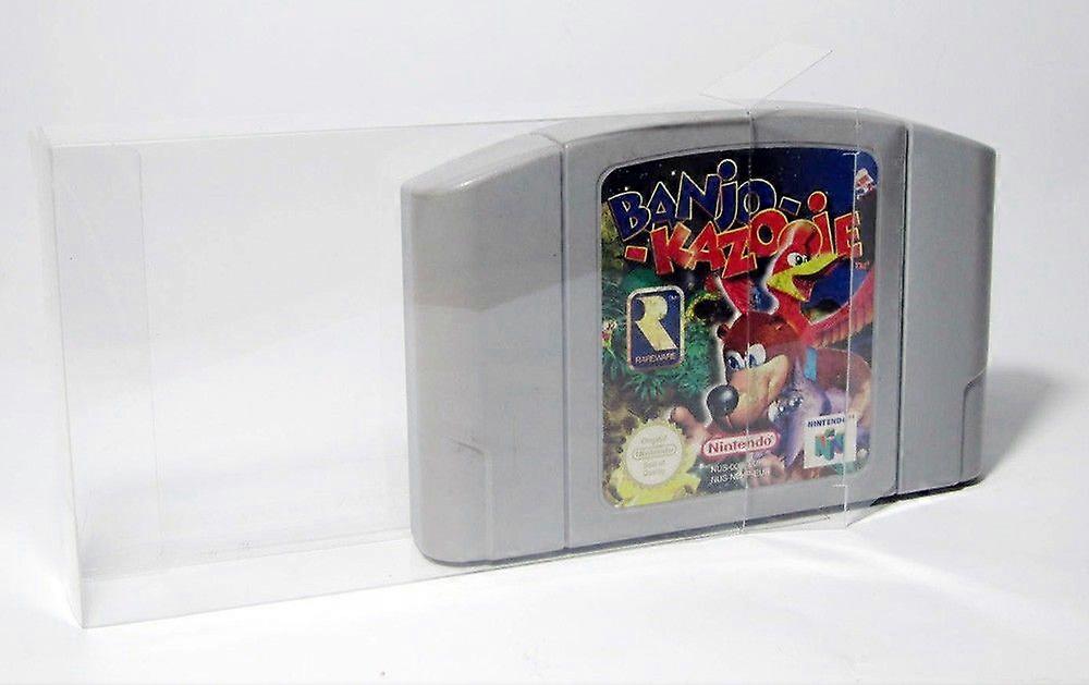 10 pz un lotto Trasparente Cartuccia Protector per N64 Game Card Plastica PET Case Boxes